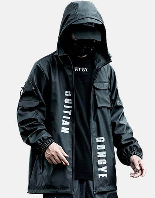 techwear rain jacket